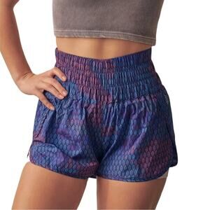 NWT Free People Movement The Way Home Printed Shorts in Marianas Combo MEDIUM